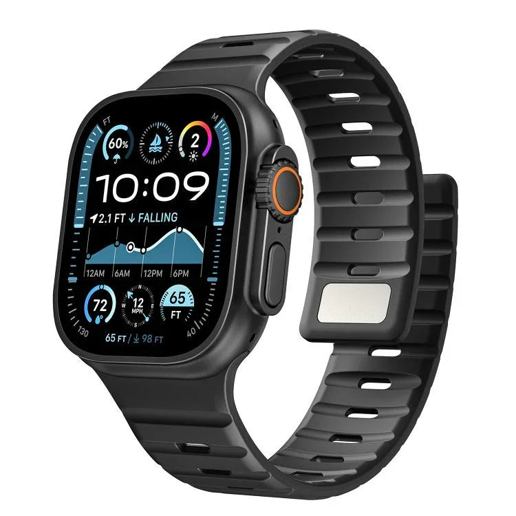 Norman Magnetic Silicone Watch Band, For Apple Watch 46mm / 49mm / 45mm / 44mm, For Apple Watch 42mm / 41mm / 40mm / 38mm