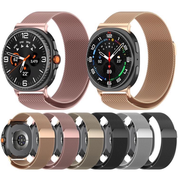 Milan Magnetic Stainless Steel Watch Band, For Samsung Galaxy Watch8 / Watch8 Classic