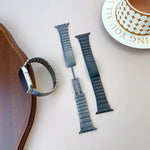 Curved Side Detachable Stainless Steel Watch Band, For Apple Watch 46mm / 49mm / 45mm / 44mm, For Apple Watch 42mm / 41mm / 40mm / 38mm
