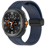 Folding Magnetic Buckle Silicone Watch Band, For Samsung Galaxy Watch8 / Watch8 Classic