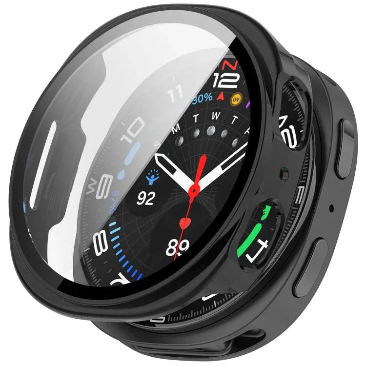 Tempered Film Integrated PC Watch Cover, For Samsung Galaxy Watch8 Classic 46mm, For Samsung Galaxy Watch 8 44mm, For Samsung Galaxy Watch 8 40mm