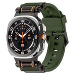 Metal Watch Connector Silicone Watch Band, For Samsung Galaxy Watch Ultra 47mm / Ultra 2025
