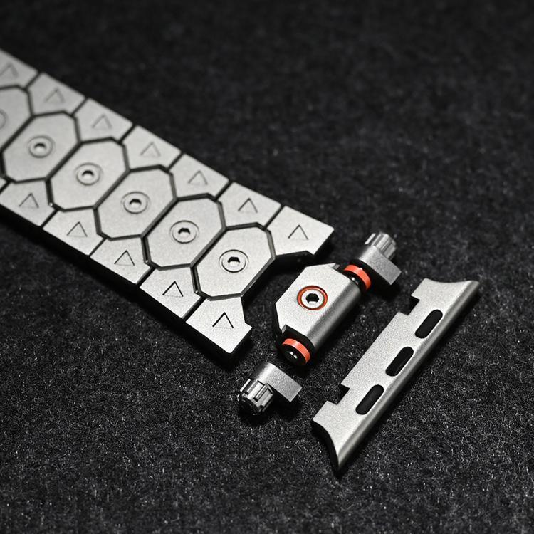 Octagonal Stainless Steel  Watch, For Apple Watch 46mm / 49mm / 45mm / 44mm