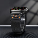Milanese Steel Magnetic Watch Band, For Apple Watch 46mm / 49mm / 45mm / 44mm
