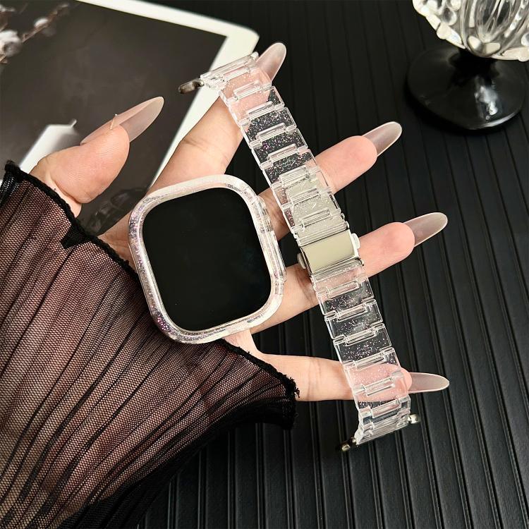 Chameleon PC Case Epoxy Resin Watch Band, For Apple Watch Series 10 46mm, For Apple Watch Series 10 42mm, For Apple Watch 44mm / 45mm, For Apple Watch 40mm / 41mm, For Apple Watch 49mm