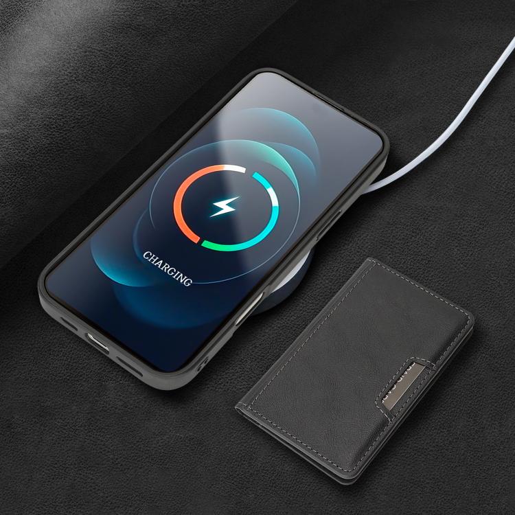 Kalebol Strong MagSafe Magnetic Two-Fold Card Bag Leather Phone Case, For iPhone 17 Pro Max, For iPhone 17 Pro, For iPhone 17, For iPhone Air