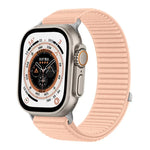 Woven Nylon Hook And Loop Fastener Metal Interface Watch Band, For Apple Watch 46mm / 49mm / 45mm / 44mm, For Apple Watch 42mm / 41mm / 40mm / 38mm