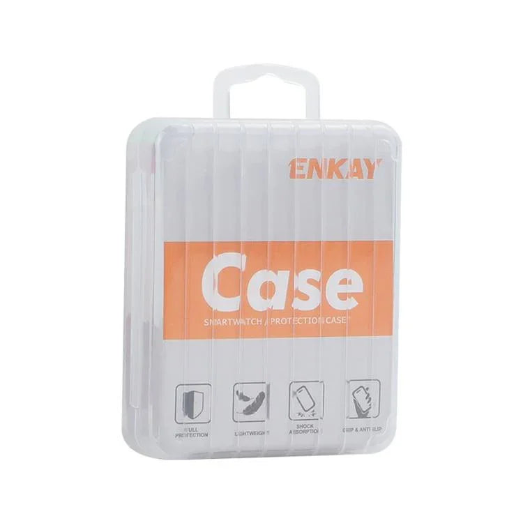 ENKAY Hat-Prince Full Coverage Electroplated Soft TPU Case with Screen Protection, For Samsung Galaxy Watch8 44mm, For Samsung Galaxy Watch8 40mm
