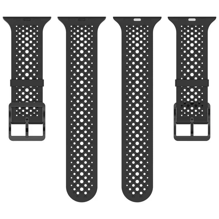 Breathable Holes Silicone Watch Band, For Apple Watch 46mm / 49mm / 45mm / 44mm