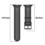 Breathable Holes Silicone Watch Band, For Apple Watch 46mm / 49mm / 45mm / 44mm