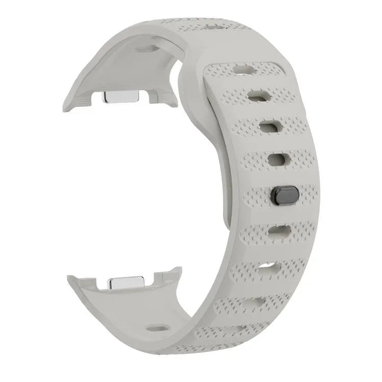 Dots Texture Black Buckle Silicone Watch Band, For Samsung Galaxy Watch8 / Watch8 Classic