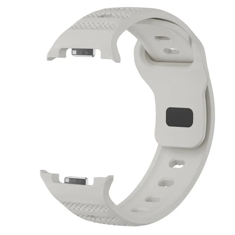 Dots Texture Black Buckle Silicone Watch Band, For Samsung Galaxy Watch8 / Watch8 Classic