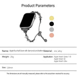 Four Leaf Clover Diamond Zinc Alloy Watch Band, For Apple Watch 46mm / 49mm / 45mm / 44mm, For Apple Watch 42mm / 41mm / 40mm / 38mm