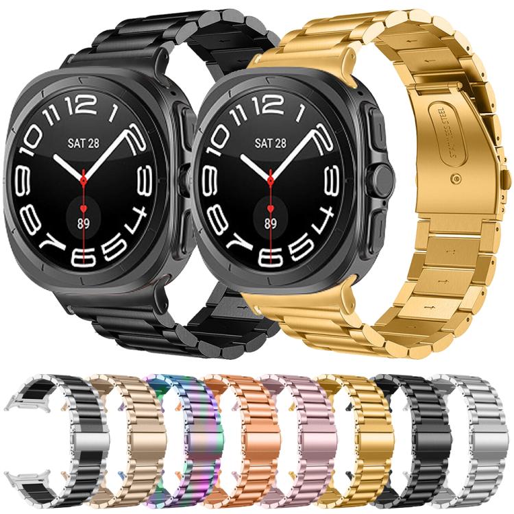 Three Beads Stainless Steel Watch Band, For Samsung Galaxy Watch Ultra 47mm / Ultra 2025