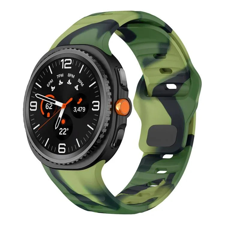 Wave Reverse Buckle Silicone Watch Band, For Samsung Galaxy Watch8 / Watch8 Classic