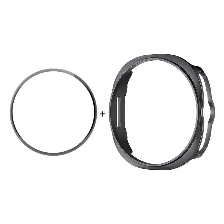 ENKAY Hat-Prince  2 in 1 Solid Color PC Watch Cover with Full Coverage PMMA Soft Film, For Samsung Galaxy Watch8 Classic 46mm