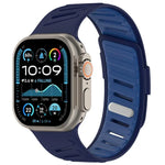 Oblique Buckle Breathable Two-Color Silicone Watch Band, For Apple Watch 46mm / 49mm / 45mm / 44mm