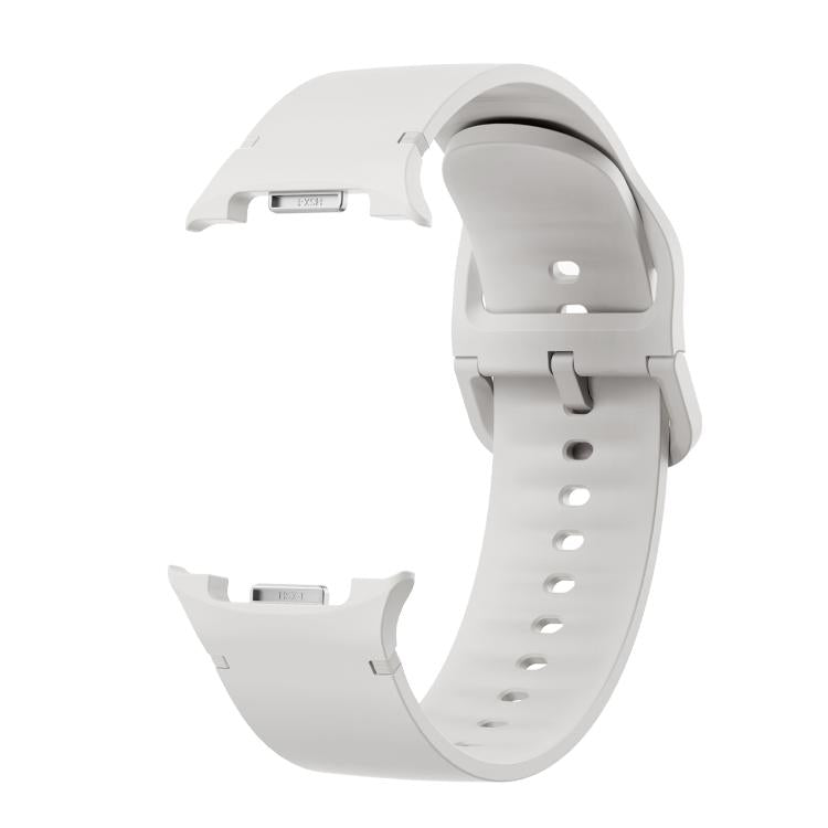 Rhombic Texture Bezel and Solid Color Stitched Silicone Watch Band, For Samsung Galaxy Watch8 44mm, For Samsung Galaxy Watch8 40mm