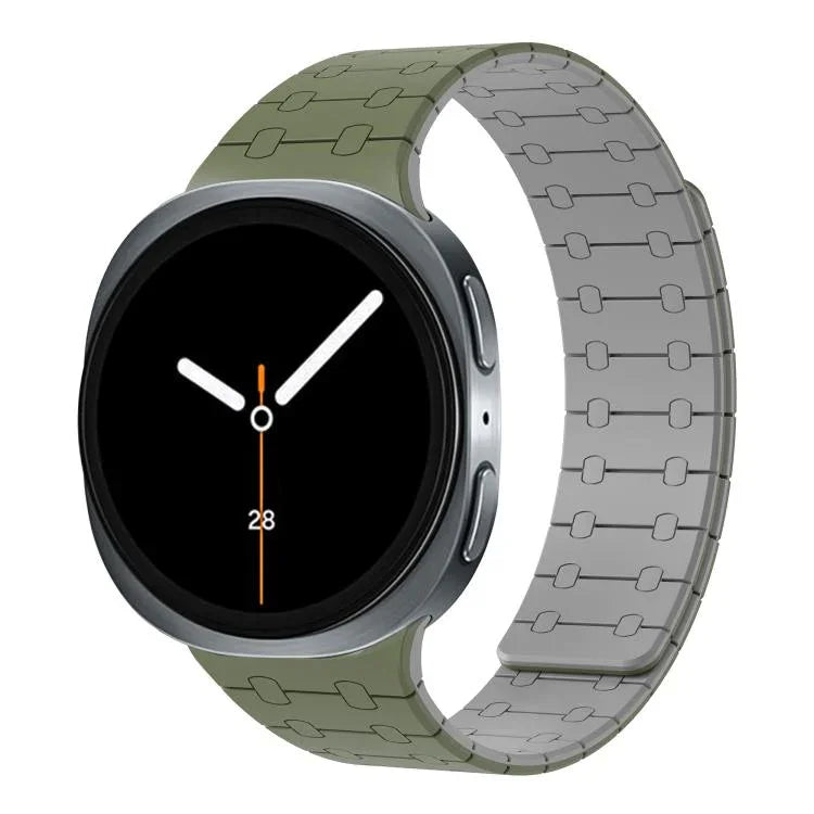 Integrated Magnetic Silicone Watch Band, For Samsung Galaxy Watch8 / Watch8 Classic