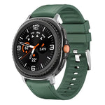 Metal Head Leather Skin Silicone Watch Band, For Samsung Galaxy Watch8 / Watch8 Classic
