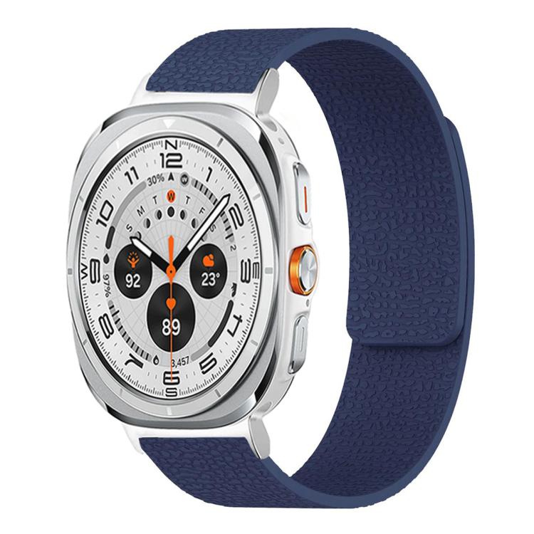 Lychee Texture Soft Magnetic Silicone Watch Band, For Samsung Galaxy Watch Ultra 47mm / Ultra 2025, For Samsung Galaxy Watch8 / 8 Classic