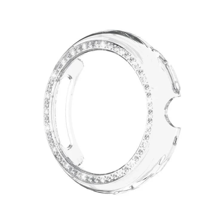 Single Row Diamond Hollow PC Watch Protective Cover, For Google Pixel Watch4 45mm, For Google Pixel Watch4 41mm
