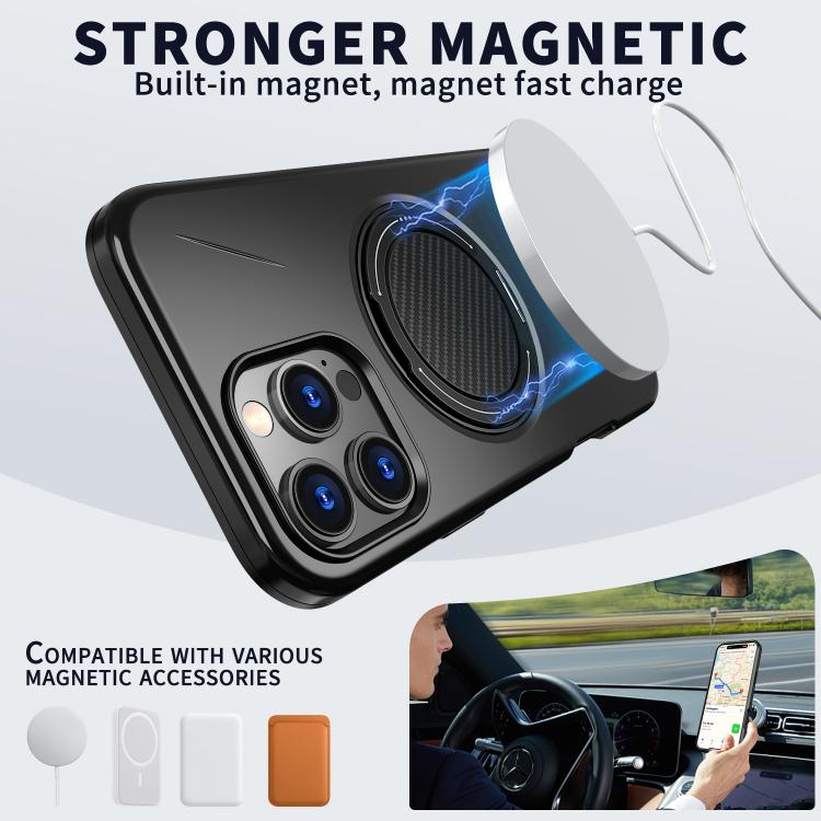 Kalebol Magnetic MagSafe Rotation Holder PC Phone Case, For iPhone 13 Pro Max, For iPhone 13 Pro, For iPhone 13