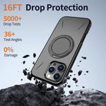 Kalebol Magnetic MagSafe Rotation Holder PC Phone Case, For iPhone 13 Pro Max, For iPhone 13 Pro, For iPhone 13