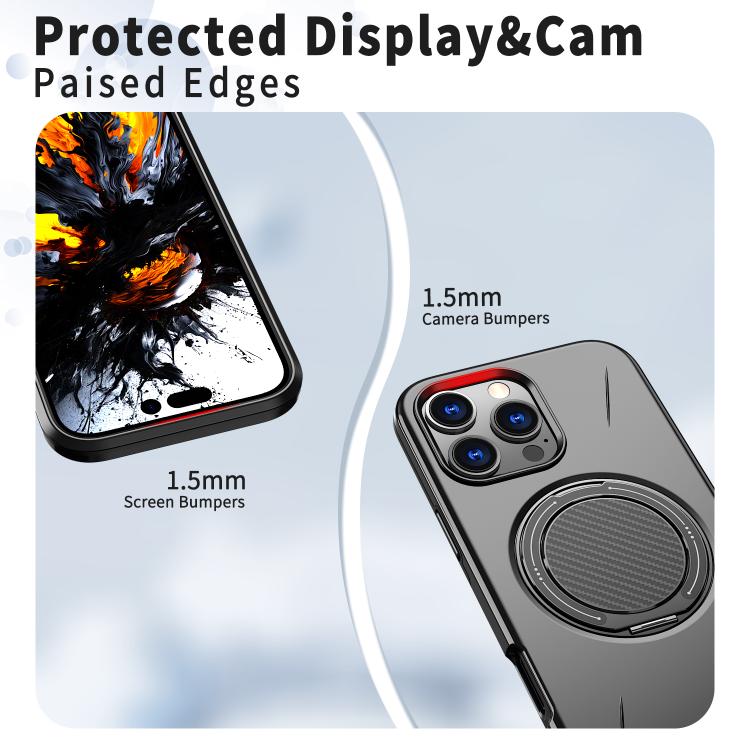 Kalebol Magnetic MagSafe Rotation Holder PC Phone Case, For iPhone 13 Pro Max, For iPhone 13 Pro, For iPhone 13