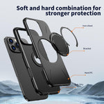 Kalebol Magnetic MagSafe Rotation Holder PC Phone Case, For iPhone 13 Pro Max, For iPhone 13 Pro, For iPhone 13