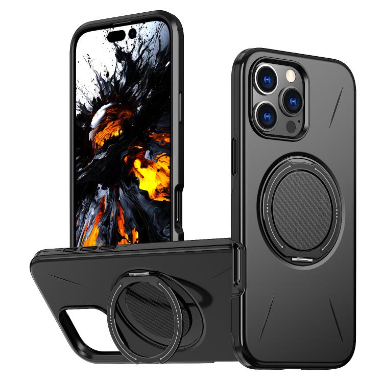 Kalebol Magnetic MagSafe Rotation Holder PC Phone Case, For iPhone 13 Pro, For iPhone 13, For iPhone 17e / 16e