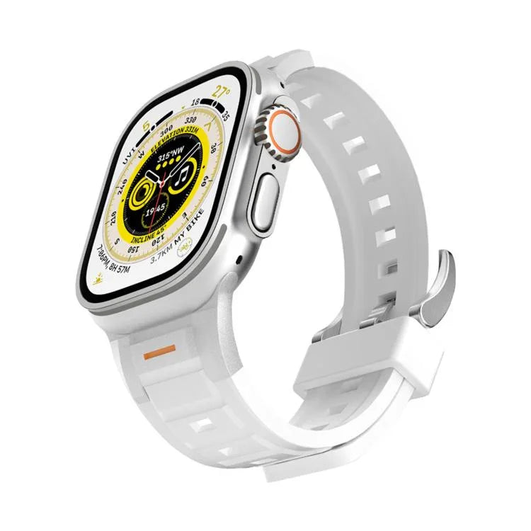 Pioneer Metal Joint Colorful Silicone Watch Band, For Apple Watch 46mm / 49mm / 45mm / 44mm, For Apple Watch 42mm / 41mm / 40mm / 38mm