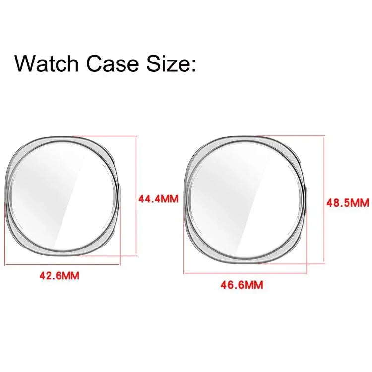 Full Coverage TPU Protective Cover Milanese Magnetic Metal Watch Band, For Samsung Galaxy Watch8 44mm, For Samsung Galaxy Watch8 40mm