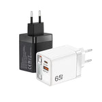 FC1 3-in-1 70cm Retractable Type-C Cable, PD3.0, QC3.0 USB Phone Charger, EU Plug, EU Plug