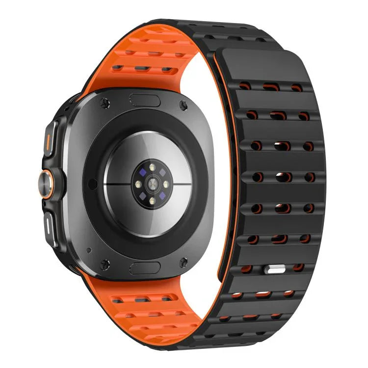 Breathable Silicone Magnetic Watch Band, For Samsung Galaxy Watch Ultra 47mm / Ultra 2025