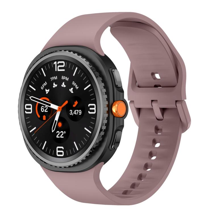 Flat Solid Color Silicone Watch Band, For Samsung Galaxy Watch8 / Watch8 Classic