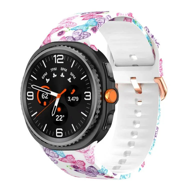 Printed Silicone Watch Band, For Samsung Galaxy Watch8 / Watch8 Classic