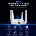 CPF919-E 4 Antennas SIM Card Slot Single LAN Port Router Eurasian Version 4G WiFi Router, US Plug, EU Plug