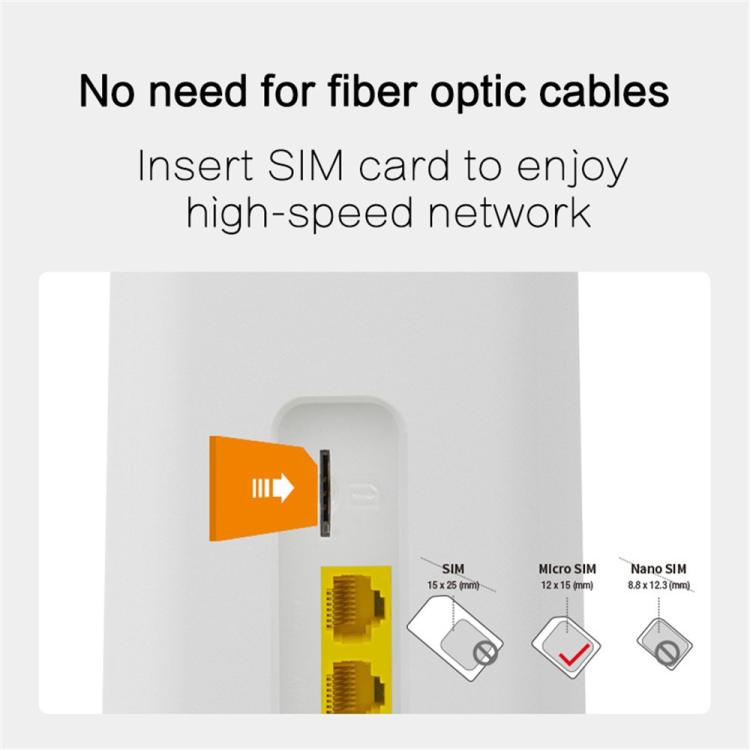 CPF101-L SIM Card Hotspot WiFi Support 32 Devices American Version 4G LTE Wireless Router, US Plug, EU Plug