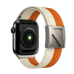 Z Shaped Magnetic Clasp Two Color Nylon Watch Band, For Apple Watch 46mm / 49mm / 45mm / 44mm, For Apple Watch 42mm / 41mm / 40mm / 38mm