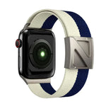 Z Shaped Magnetic Clasp Two Color Nylon Watch Band, For Apple Watch 46mm / 49mm / 45mm / 44mm, For Apple Watch 42mm / 41mm / 40mm / 38mm