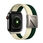Z Shaped Magnetic Clasp Two Color Nylon Watch Band, For Apple Watch 46mm / 49mm / 45mm / 44mm, For Apple Watch 42mm / 41mm / 40mm / 38mm