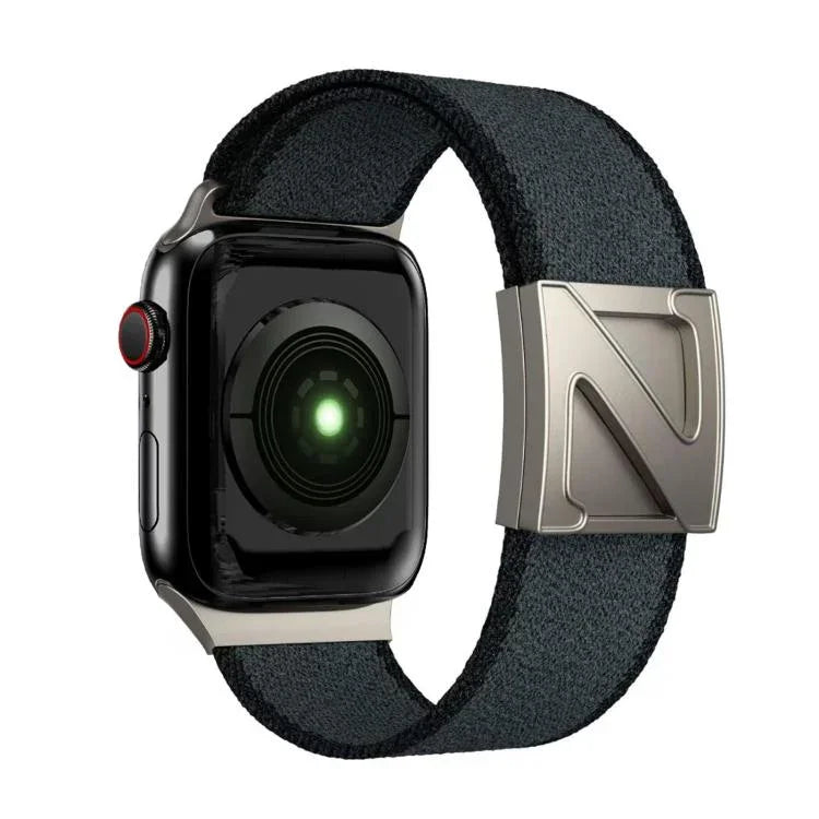 Z Shaped Magnetic Clasp Two Color Nylon Watch Band, For Apple Watch 46mm / 49mm / 45mm / 44mm, For Apple Watch 42mm / 41mm / 40mm / 38mm