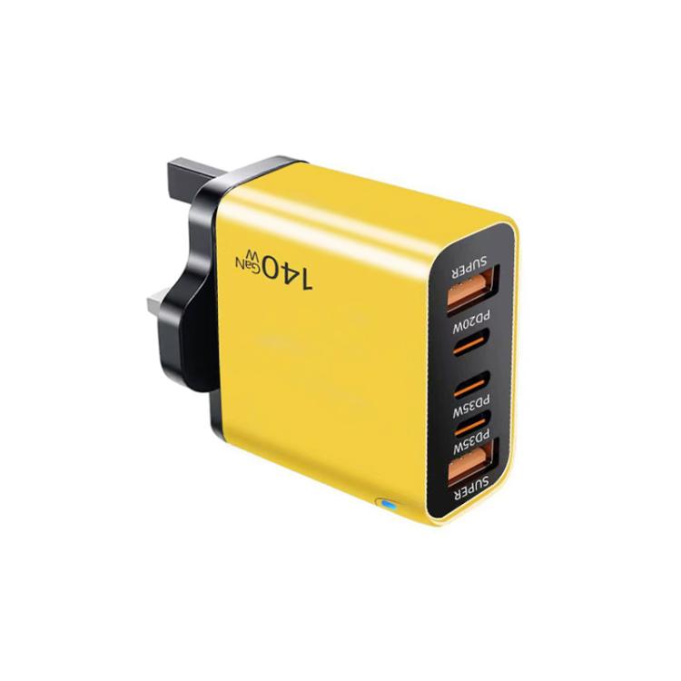 TE-PD43 Type-C x 3, USB-A x 2 Multi-port Charger for Mobile Phones / Tablets，UK Plug, UK Plug