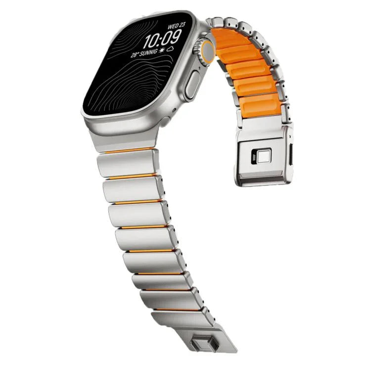 Norman Magnetic Buckle Titanium Metal Watch Band, For Apple Watch 46mm / 49mm / 45mm / 44mm