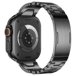 H-Type QuickB Release Butterfly Buckle Stainless Steel Watch Band, For Apple Watch 44mm / 45mm / 46mm / 49mm, For Apple Watch 42mm / 41mm / 40mm / 38mm