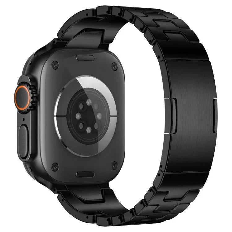 H-Type QuickB Release Butterfly Buckle Stainless Steel Watch Band, For Apple Watch 44mm / 45mm / 46mm / 49mm, For Apple Watch 42mm / 41mm / 40mm / 38mm