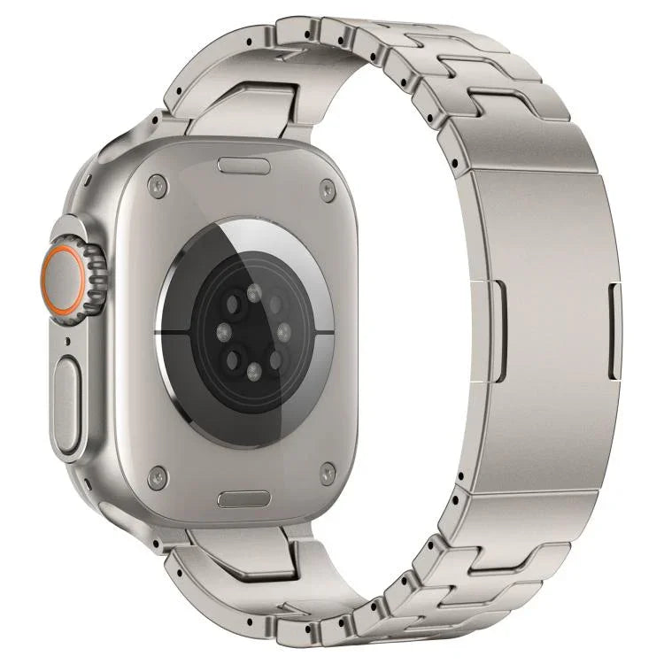 H-Type QuickB Release Butterfly Buckle Stainless Steel Watch Band, For Apple Watch 44mm / 45mm / 46mm / 49mm, For Apple Watch 42mm / 41mm / 40mm / 38mm