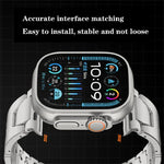 H-Type QuickB Release Butterfly Buckle Stainless Steel Watch Band, For Apple Watch 44mm / 45mm / 46mm / 49mm, For Apple Watch 42mm / 41mm / 40mm / 38mm