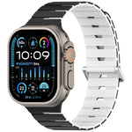 Melodica-Style Magnetic Dual-Color Silicone Watch Band, For Apple Watch 46mm / 49mm / 45mm / 44mm, For Apple Watch 42mm / 41mm / 40mm / 38mm
